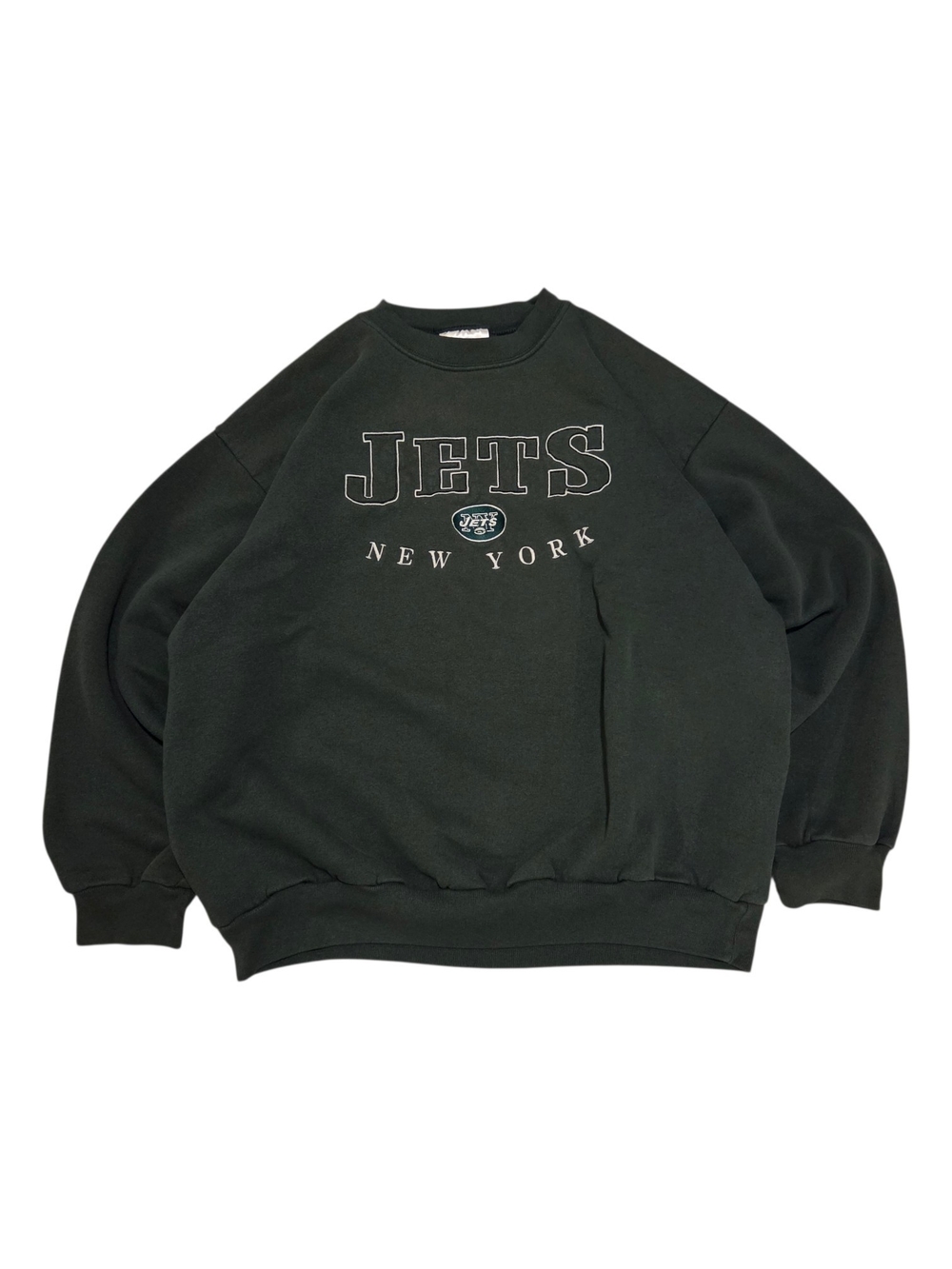 Vintage Logo Athletic Dark Green New York Jets Crewneck Sweatshirt
